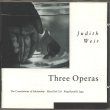 CD cover Judith Weir: Three Operas